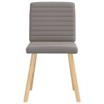 vidaXL Scaune de sufragerie, 6 buc., gri taupe, material textil