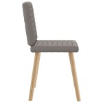 vidaXL Scaune de sufragerie, 6 buc., gri taupe, material textil