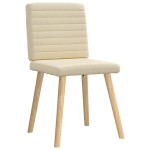 vidaXL Scaune de sufragerie, 6 buc., crem, țesătură vidaXL Scaune de sufragerie, 6 buc., crem, țesătură