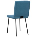 vidaXL Scaune de sufragerie, 6 buc, albastru, catifea vidaXL Scaune de sufragerie, 6 buc, albastru, catifea