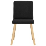 vidaXL Scaune de sufragerie 6 buc. negru material textil vidaXL Scaune de sufragerie 6 buc. negru material textil