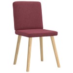 vidaXL Scaune de bucătărie pivotante, 6 buc., roșu vin, textil vidaXL Scaune de bucătărie pivotante, 6 buc., roșu vin, textil