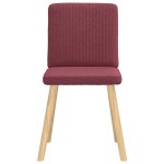 vidaXL Scaune de bucătărie pivotante, 6 buc., roșu vin, textil vidaXL Scaune de bucătărie pivotante, 6 buc., roșu vin, textil