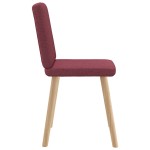 vidaXL Scaune de bucătărie pivotante, 6 buc., roșu vin, textil vidaXL Scaune de bucătărie pivotante, 6 buc., roșu vin, textil