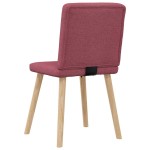 vidaXL Scaune de bucătărie pivotante, 6 buc., roșu vin, textil vidaXL Scaune de bucătărie pivotante, 6 buc., roșu vin, textil