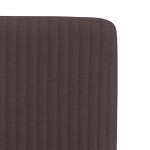 vidaXL Scaune de bucătărie, 6 buc., maro închis, material textil vidaXL Scaune de bucătărie, 6 buc., maro închis, material textil