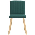 vidaXL Scaune de bucătărie, 6 buc., verde închis, material textil