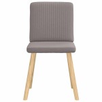 vidaXL Scaune de sufragerie, 6 buc., gri taupe, material textil