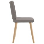 vidaXL Scaune de sufragerie, 6 buc., gri taupe, material textil