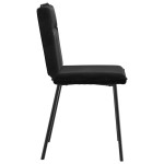 vidaXL Scaune de sufragerie, 6 buc, negru, catifea