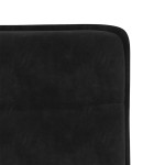 vidaXL Scaune de sufragerie, 6 buc, negru, catifea