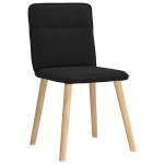 vidaXL Scaune de sufragerie 6 buc. negru material textil vidaXL Scaune de sufragerie 6 buc. negru material textil
