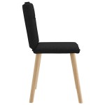 vidaXL Scaune de sufragerie 6 buc. negru material textil vidaXL Scaune de sufragerie 6 buc. negru material textil