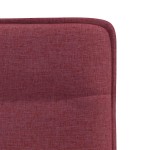 vidaXL Scaune de bucătărie pivotante, 6 buc., roșu vin, textil vidaXL Scaune de bucătărie pivotante, 6 buc., roșu vin, textil