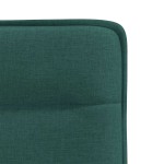 vidaXL Scaune de bucătărie, 6 buc., verde închis, material textil