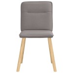 vidaXL Scaune de sufragerie, 6 buc., gri taupe, material textil