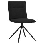 vidaXL Scaune de sufragerie 6 buc. negru material textil vidaXL Scaune de sufragerie 6 buc. negru material textil