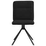 vidaXL Scaune de sufragerie 6 buc. negru material textil vidaXL Scaune de sufragerie 6 buc. negru material textil