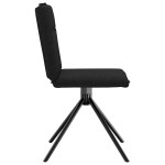 vidaXL Scaune de sufragerie 6 buc. negru material textil vidaXL Scaune de sufragerie 6 buc. negru material textil