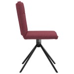 vidaXL Scaune de bucătărie pivotante, 6 buc., roșu vin, textil vidaXL Scaune de bucătărie pivotante, 6 buc., roșu vin, textil