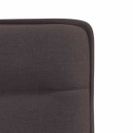 vidaXL Scaune de bucătărie, 6 buc., maro închis, material textil