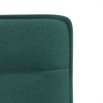 vidaXL Scaune de bucătărie, 6 buc., verde închis, material textil