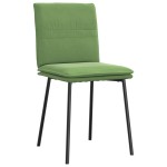 vidaXL Scaune de sufragerie, 6 buc, verde deschis, catifea