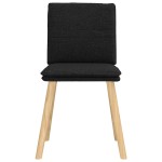 vidaXL Scaune de sufragerie 6 buc. negru material textil vidaXL Scaune de sufragerie 6 buc. negru material textil