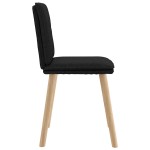 vidaXL Scaune de sufragerie 6 buc. negru material textil vidaXL Scaune de sufragerie 6 buc. negru material textil