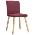 vidaXL Scaune de bucătărie pivotante, 6 buc., roșu vin, textil vidaXL Scaune de bucătărie pivotante, 6 buc., roșu vin, textil