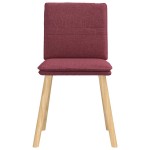 vidaXL Scaune de bucătărie pivotante, 6 buc., roșu vin, textil vidaXL Scaune de bucătărie pivotante, 6 buc., roșu vin, textil