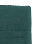 vidaXL Scaune de bucătărie, 6 buc., verde închis, material textil