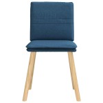 vidaXL Scaune de sufragerie, 6 buc., albastru, material textil vidaXL Scaune de sufragerie, 6 buc., albastru, material textil