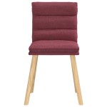 vidaXL Scaune de bucătărie pivotante, 6 buc., roșu vin, textil vidaXL Scaune de bucătărie pivotante, 6 buc., roșu vin, textil