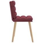 vidaXL Scaune de bucătărie pivotante, 6 buc., roșu vin, textil vidaXL Scaune de bucătărie pivotante, 6 buc., roșu vin, textil