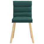 vidaXL Scaune de bucătărie, 6 buc., verde închis, material textil