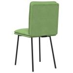 vidaXL Scaune de sufragerie, 6 buc, verde deschis, catifea vidaXL Scaune de sufragerie, 6 buc, verde deschis, catifea