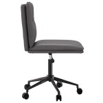 vidaXL Scaune de sufragerie, 4 buc. gri, piele ecologică vidaXL Scaune de sufragerie, 4 buc. gri, piele ecologică