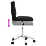 vidaXL Scaune de sufragerie, 4 buc., negru, piele ecologică