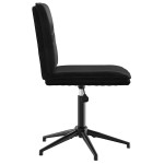 vidaXL Scaune de sufragerie, 6 buc, negru, catifea