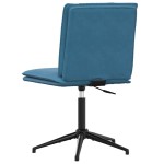 vidaXL Scaune de sufragerie, 6 buc, albastru, catifea