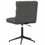 vidaXL Scaune de sufragerie, 6 buc., negru, piele ecologică