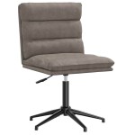 vidaXL Scaune de sufragerie, 6 buc., gri, piele ecologică