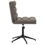 vidaXL Scaune de sufragerie, 6 buc., gri, piele ecologică