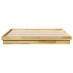 vidaXL Cadru de pat fără saltea 200x200 cm din lemn masiv de stejar vidaXL Cadru de pat fără saltea 200x200 cm din lemn masiv de stejar