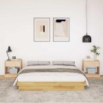vidaXL Cadru de pat fără saltea 160x200 cm din lemn masiv de stejar vidaXL Cadru de pat fără saltea 160x200 cm din lemn masiv de stejar