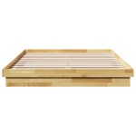 vidaXL Cadru de pat fără saltea 160x200 cm din lemn masiv de stejar vidaXL Cadru de pat fără saltea 160x200 cm din lemn masiv de stejar