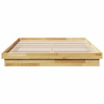vidaXL Cadru de pat fără saltea 150x200 cm din lemn masiv de stejar vidaXL Cadru de pat fără saltea 150x200 cm din lemn masiv de stejar