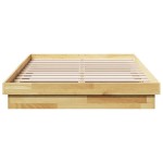 vidaXL Cadru de pat fără saltea 120x200 cm din lemn masiv de stejar vidaXL Cadru de pat fără saltea 120x200 cm din lemn masiv de stejar