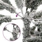 vidaXL Brad de Crăciun artificial 150 LED-uri și zăpadă, 150 cm vidaXL Brad de Crăciun artificial 150 LED-uri și zăpadă, 150 cm